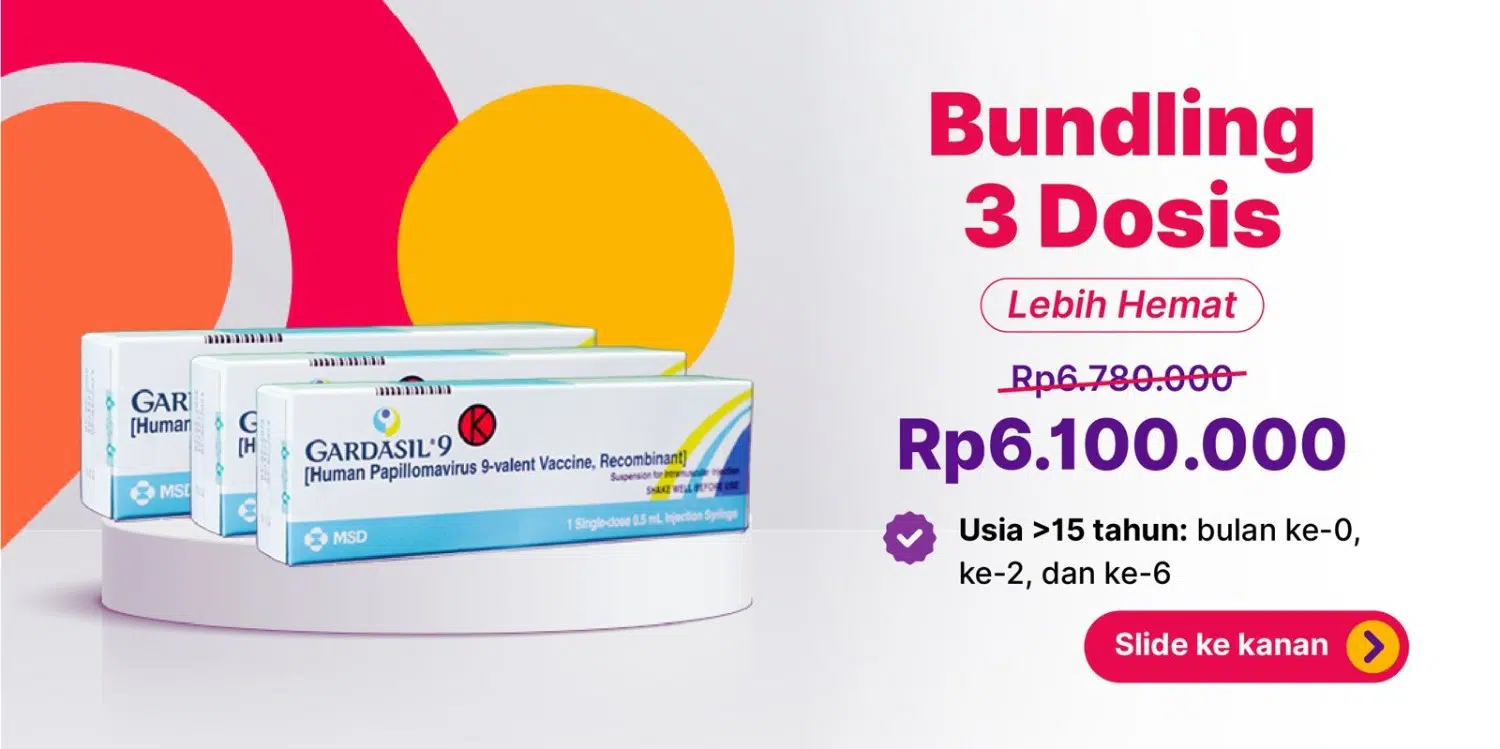 Paket 3 Dosis - Vaksinasi HPV Nonavalen (Gardasil 9)