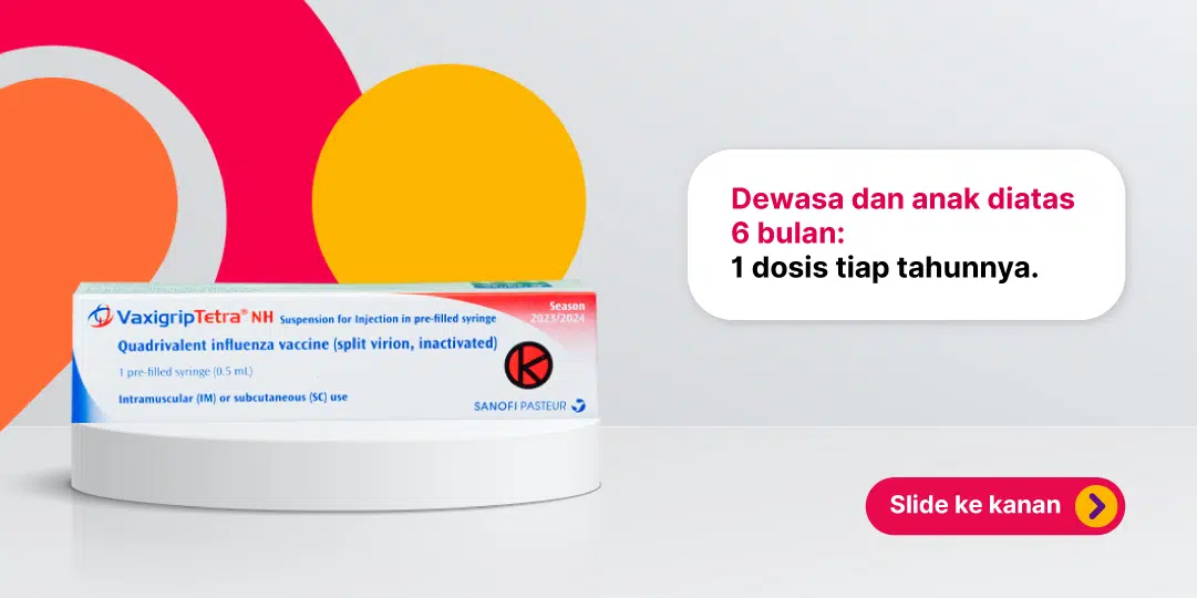 Vaksinasi Influenza (Vaxigrip Tetra)