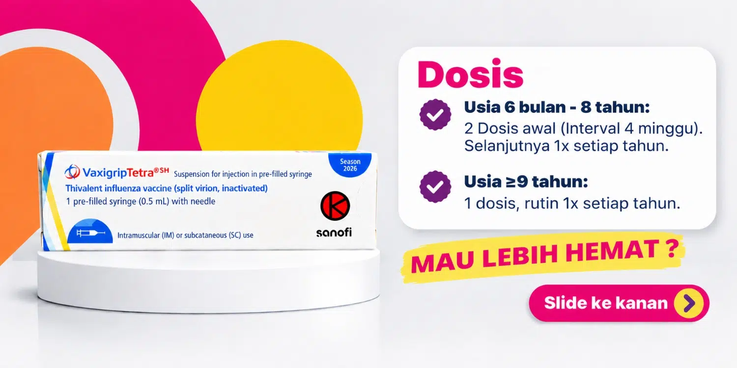 Vaksinasi Influenza 3 Strain (Vaxigrip TIV)