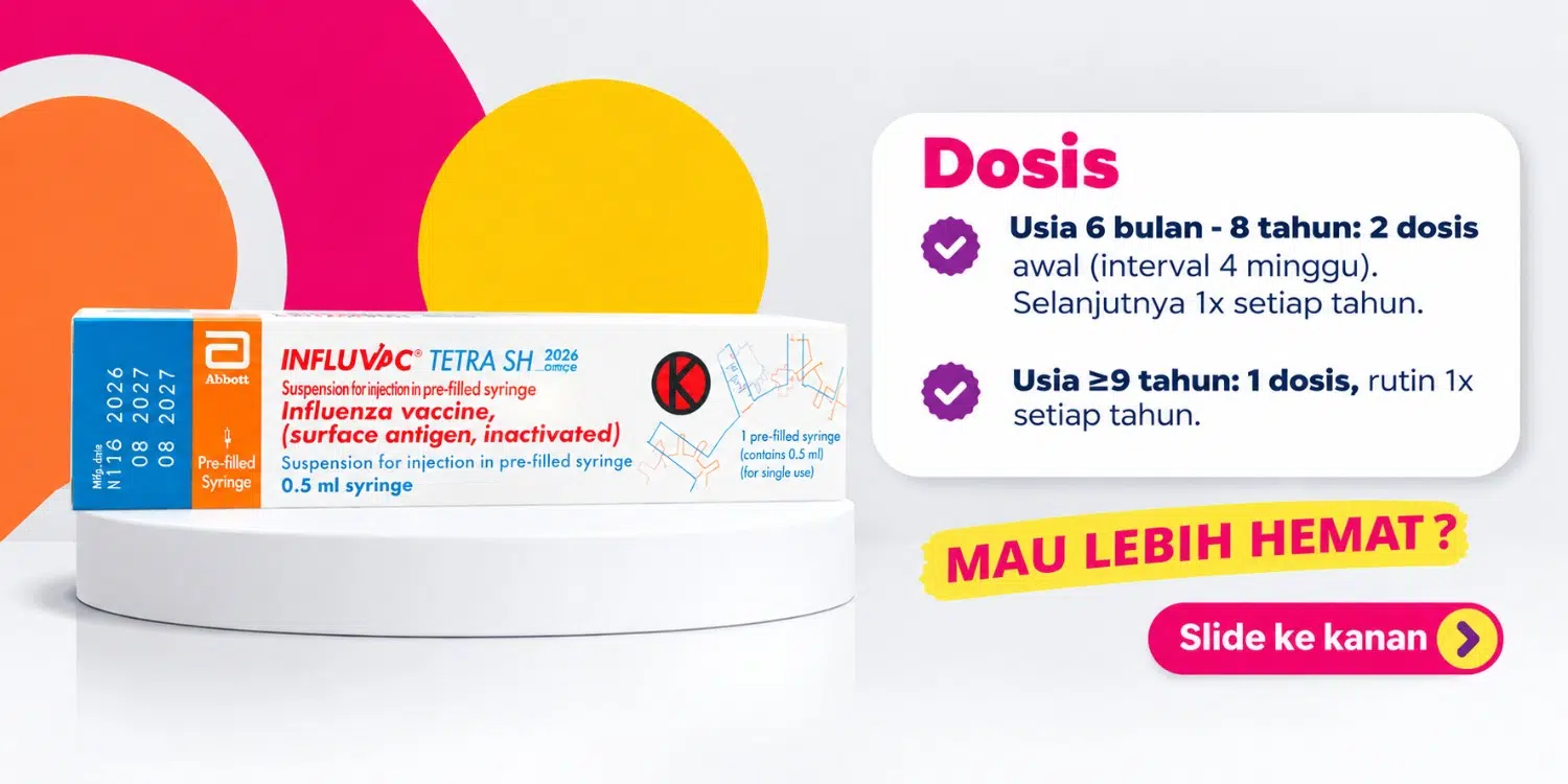 Vaksinasi Influenza 4 Strain (Influvac Tetra)